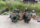 Satgas Yonif 2 Marinir Borong Hasil Kebun Warga Obano, Dorong Ekonomi Masyarakat Papua Tengah